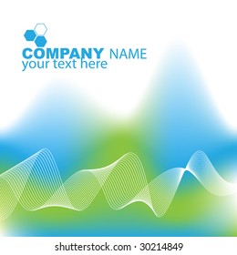 Vector - Illustration of a modern company background template for presentation or website
