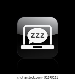 Vector illustration of modern computer desktop icon "sleep"