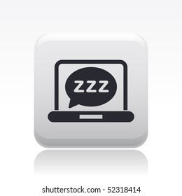 Vector illustration of modern computer desktop icon "sleep"