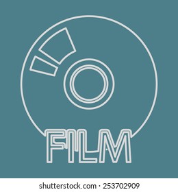 vector illustration of modern i con disk