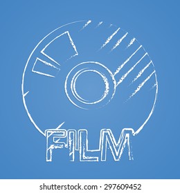 vector illustration of modern i con disk
