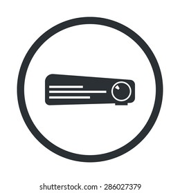 vector illustration of modern i con projector