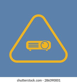 vector illustration of modern i con projector