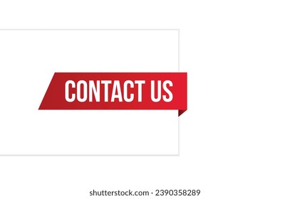 Vektorgrafik modern Kontakt-Banner, isoliertes Web-Element.