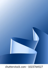Vector illustration. Modern cover template with twisting shape.