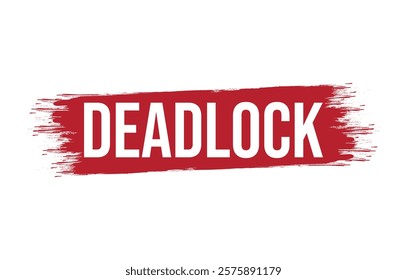 Vector illustration modern Deadlock banner, Isolated web element.