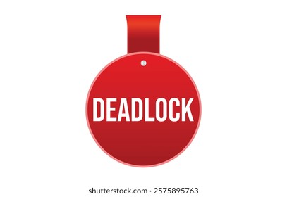 Vector illustration modern Deadlock banner, Isolated web element.