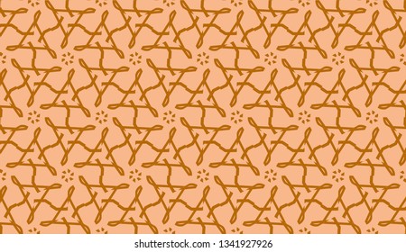 Vector illustration with modern decorative pattern in triangles style. Illusion curved line. For interior wallpaper, smart design, fashion print