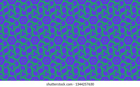 Vector illustration with modern decorative pattern in triangles style. Illusion curved line. For interior wallpaper, smart design, fashion print