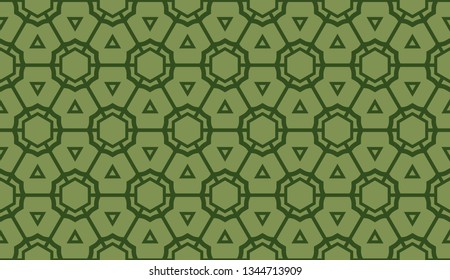 Vector illustration with modern decorative pattern in triangles style. Illusion curved line. For interior wallpaper, smart design, fashion print
