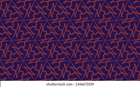 Vector illustration with modern decorative pattern in triangles style. Illusion curved line. For interior wallpaper, smart design, fashion print