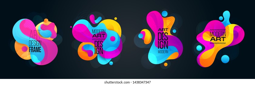 vector illustration. modern design frame for text. Background for the elements of graphics for sales and promotions. colorful gradient abstract liquid. design business cards, invitations, gift cards