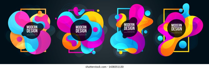 vector illustration. modern design frame for text. Background for the elements of graphics for sales and promotions. colorful gradient abstract liquid