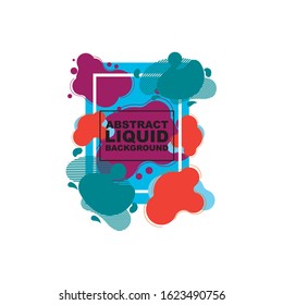 vector illustration. modern design frame for text. Background for the elements of graphics for sales and promotions. colorful gradient abstract liquid
