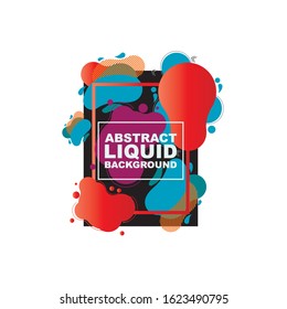 vector illustration. modern design frame for text. Background for the elements of graphics for sales and promotions. colorful gradient abstract liquid
