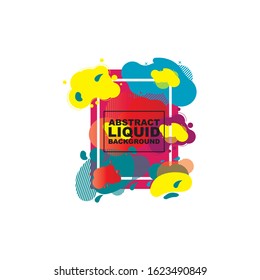 vector illustration. modern design frame for text. Background for the elements of graphics for sales and promotions. colorful gradient abstract liquid
