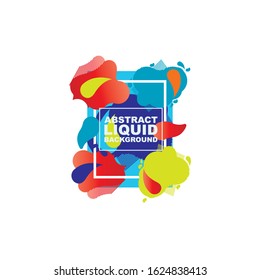 vector illustration. modern design frame for text. Background for the elements of graphics for sales and promotions. colorful gradient abstract liquid
