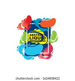 vector illustration. modern design frame for text. Background for the elements of graphics for sales and promotions. colorful gradient abstract liquid
