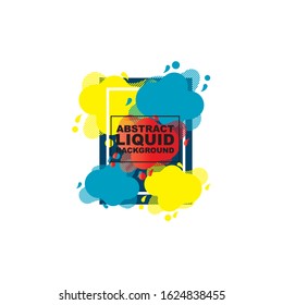 vector illustration. modern design frame for text. Background for the elements of graphics for sales and promotions. colorful gradient abstract liquid
