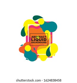 vector illustration. modern design frame for text. Background for the elements of graphics for sales and promotions. colorful gradient abstract liquid
