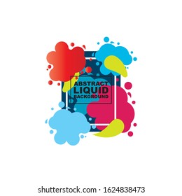 vector illustration. modern design frame for text. Background for the elements of graphics for sales and promotions. colorful gradient abstract liquid
