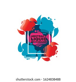 vector illustration. modern design frame for text. Background for the elements of graphics for sales and promotions. colorful gradient abstract liquid
