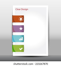 Vector illustration of modern design template