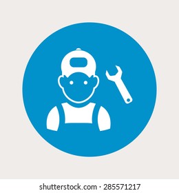 Vector illustration of modern education icon