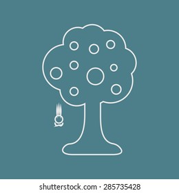 Vector illustration of modern education icon
