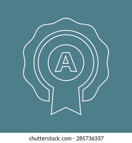 Vector illustration of modern education icon