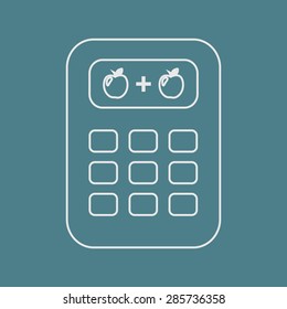 Vector illustration of modern education icon