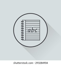 Vector illustration of modern education icon
