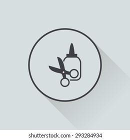 Vector illustration of modern education icon