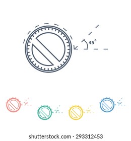 Vector illustration of modern education icon