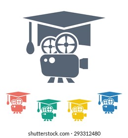 Vector illustration of modern education icon