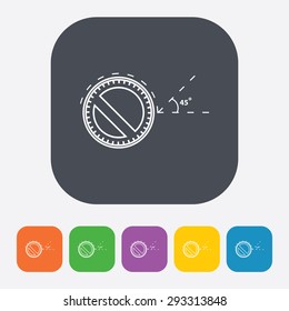 Vector illustration of modern education icon