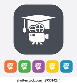 Vector illustration of modern education icon