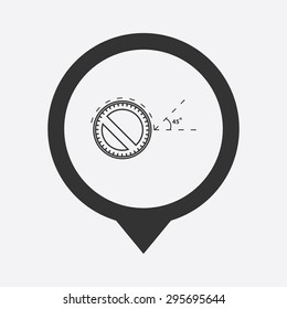 Vector illustration of modern education icon