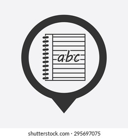 Vector illustration of modern education icon