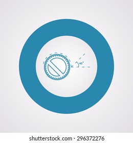 Vector illustration of modern education icon