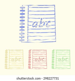 Vector illustration of modern education icon
