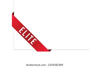 Vector illustration modern Elite banner, Isolated web element.