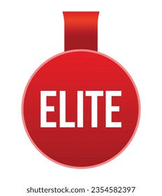 Vector illustration modern Elite banner, Isolated web element.
