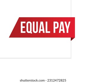 Vektorgrafik moderne Equal Pay-Banner, Isolated Web-Element.