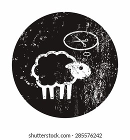 Vector illustration of modern farm icon