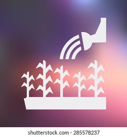 Vector illustration of modern farm icon