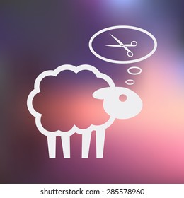 Vector illustration of modern farm icon
