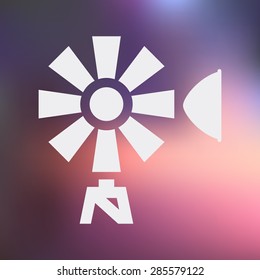 Vector illustration of modern farm icon