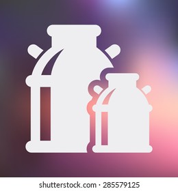 Vector illustration of modern farm icon