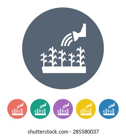 Vector illustration of modern farm icon